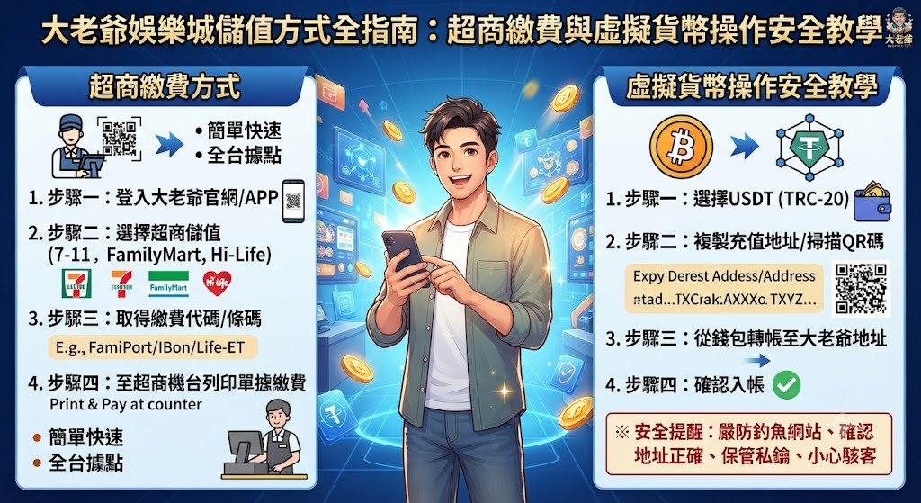 儲值方式全指南：超商繳費與虛擬貨幣操作安全教學